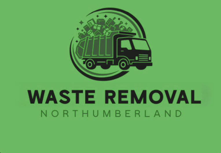 green and black logo for waste removal northumberland